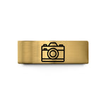 unique anniversary presents couples – gold tungsten film camera wedding band