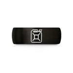 unique presents for him – black tungsten jerry can wedding band