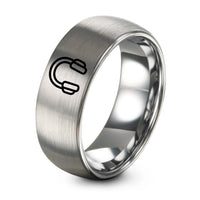 10 Year Gift Anniversary – grey tungsten ear protection ring