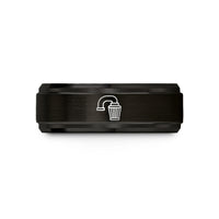anniversary presents for her – black & gold tungsten cold air intake wedding band