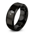 Cold Air Intake – Tungsten Wedding Band, 8 mm, Black Comfort-Fit Unisex