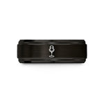 anniversary present for her – black tungsten mic stand wedding band