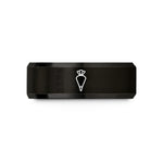 tungsten ring for women – black tungsten pastry bag wedding band