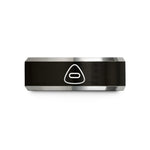 special present ideas men – black & grey tungsten tailors chalk wedding band