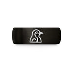rings for special occasions – black tungsten penguin wedding band