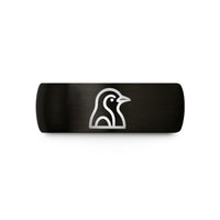 rings for special occasions – black tungsten penguin wedding band