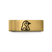 tungsten rings for couples – gold tungsten penguin wedding band