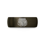 men’s metal wedding bands – gunmetal & black tungsten inline six engine wedding band