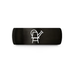 personalized rings for men – black tungsten water can wedding band