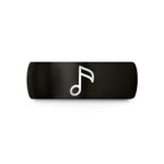 cool presents for teenagers – black tungsten flat symbol wedding band
