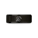 special presents for girls – black tungsten snake forked tongue wedding band