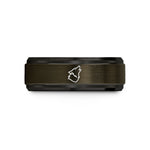best presents for teenagers – gunmetal & black tungsten wolf howling wedding band