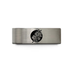 engraved rings for couples – gray tungsten japan flag wedding band