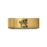 anniversary ring sets – gold tungsten paw stars wedding band