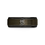 unique wedding anniversary presents – gunmetal & black tungsten sitri wedding band
