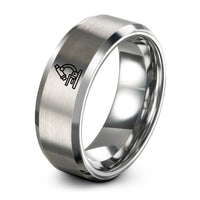 tungsten carbide wedding bands – silver tungsten microscope slide ring