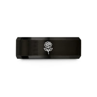 unique engagement rings her – black & gold tungsten rose wedding band
