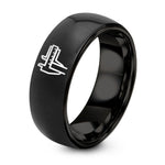 18K Wedding Rings for Women – black tungsten vernier caliper ring