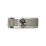 cool accessories for teens – black & gray tungsten playing octaves wedding band