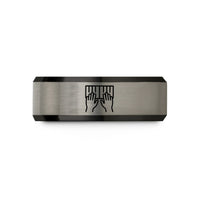 special presents for teens – black & grey tungsten playing octaves wedding band