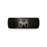 personalized jewelry for girls – black tungsten playing octaves wedding band