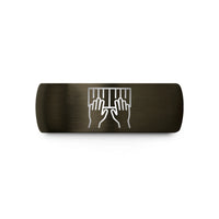 special presents for teens – gunmetal & black tungsten playing octaves wedding band