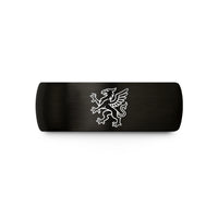 present ideas for teen girls – black tungsten rampant griffin wedding band