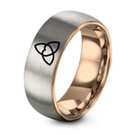 swatch color sample for Trinity Knot Heart ring style 04
