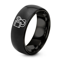 18th Wedding Gift Anniversaries – black tungsten blood pressure cuff ring