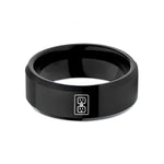 special anniversary presents – black tungsten gfci outlet wedding band