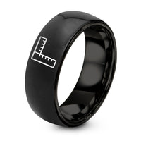 18th Wedding Gift Anniversaries – black tungsten instrument plug ring