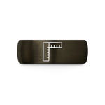 unique present for her – gunmetal & black tungsten instrument plug wedding band