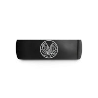 custom tungsten rings men – black tungsten zion canyon wedding band
