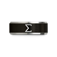 best presents for toddlers – black & gray tungsten sigma wedding band