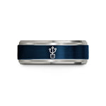 unique birthday presents – blue & silver tungsten usb icon wedding band