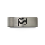 custom engraved rings online – gold & blue & silver tungsten thin trans stripes wedding band