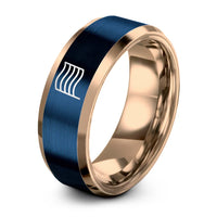 swatch color sample for Thin Trans Stripes ring style 12