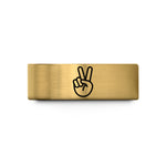 tungsten rings for women – gold tungsten peace hand wedding band