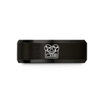 wife anniversary present – black tungsten reel recorder wedding band