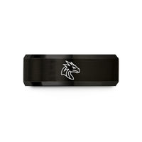 personalized jewelry for couples – black tungsten wyvern wedding band
