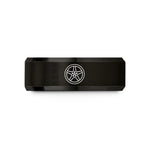 anniversary present for him – black tungsten spoke wheel wedding band