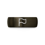 tungsten wedding ring men – gunmetal & black tungsten waving flag wedding band