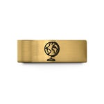 custom engraved promise rings – gold tungsten globe wedding band