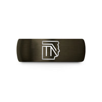 wedding bands for couples – gunmetal & black tungsten tn wedding band