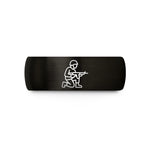 anniversary present for him – black tungsten soldier kneeling wedding band