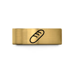 present for wife ring – gold tungsten baguette wedding band