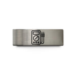 tungsten rings for men – blue & grey tungsten multimeter wedding band