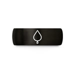 women's tungsten wedding band – black tungsten blood drip wedding band