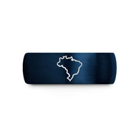 tungsten wedding band – blue tungsten brazil wedding band