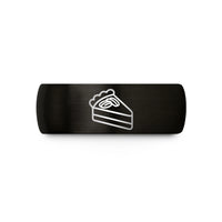 presents for young her – black tungsten pecan pie slice wedding band